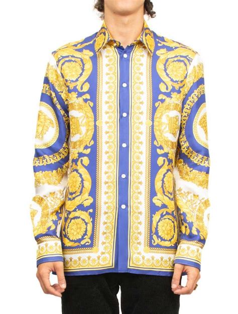 replica versace silk shirts|versace silk shirt sale.